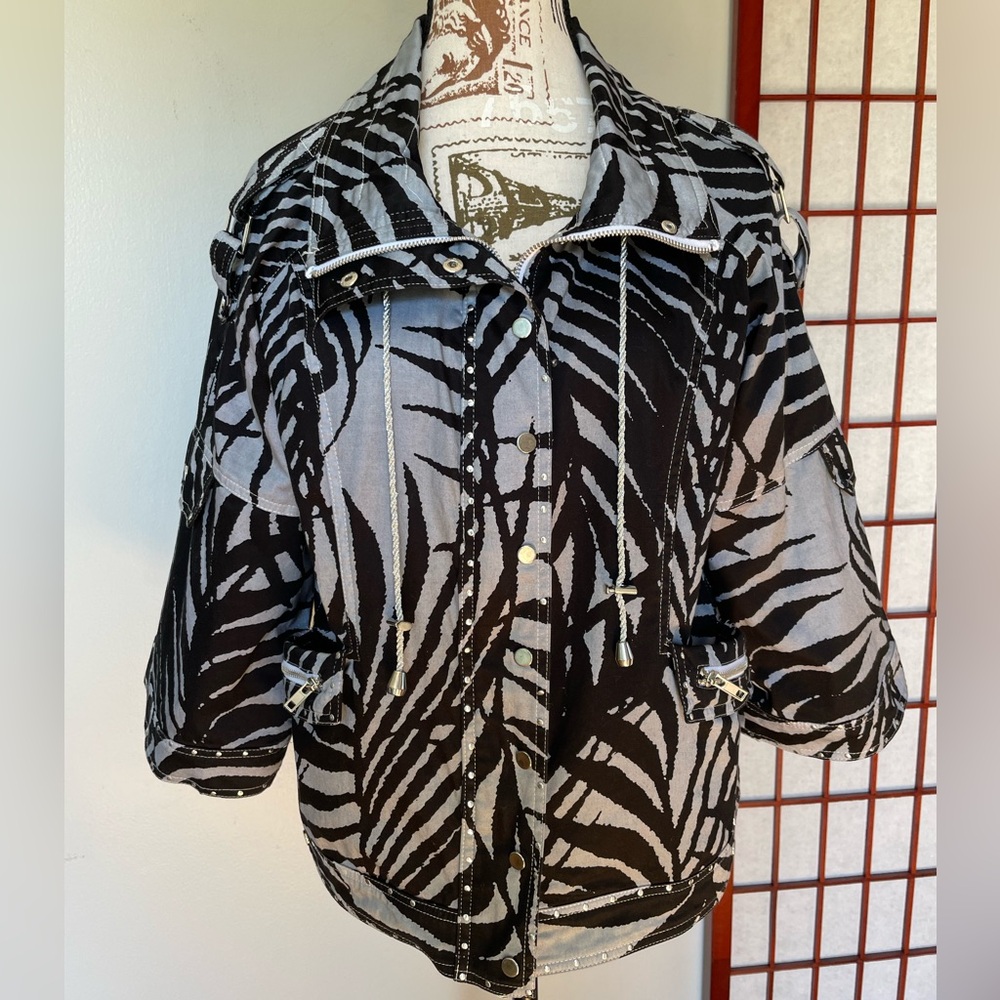 Just B Zebra Print Jacket, Size L